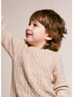 Strickpullover Kinder in beige