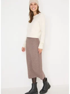 Strickrock in Beige