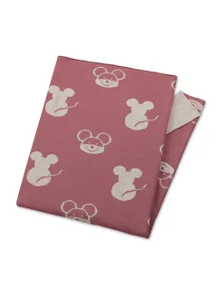 Strick-Schmusedecke "Mabel" in Rosa - (L)100 x (B)80 cm