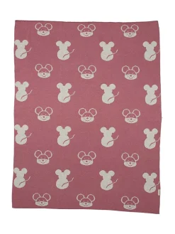 Strick-Schmusedecke "Mabel" in Rosa - (L)100 x (B)80 cm