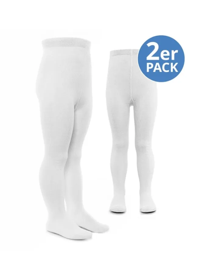 Strumpfhose 2er Pack - Weiß in weiss