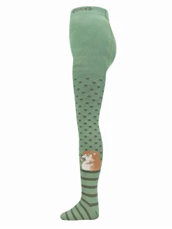 Strumpfhose "Igel" in Grün