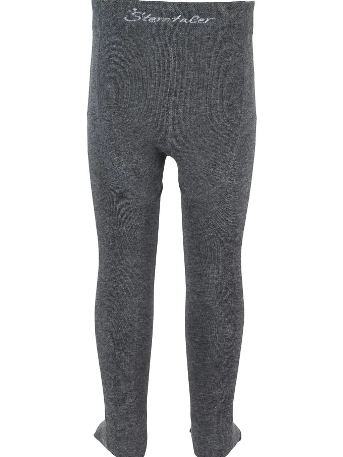 Strumpfhose uni in anthrazit mel.