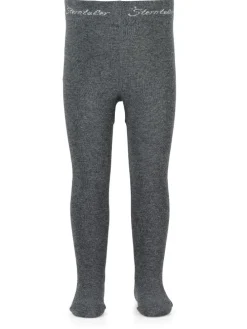 Strumpfhose uni in anthrazit mel.