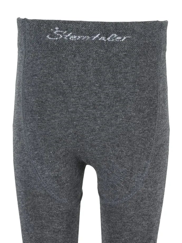 Strumpfhose uni in anthrazit mel.