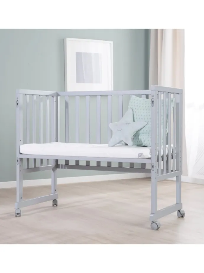 Stuben- & Beistellbett safe asleep® 3in1 taupe/grau höhenverstellbar