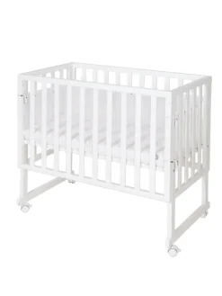 Stuben- & Beistellbett safe asleep® 3in1 weiß höhenverstellbar mit Mesh