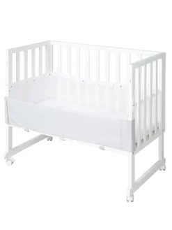 Stuben- & Beistellbett safe asleep® 3in1 weiß höhenverstellbar mit Mesh