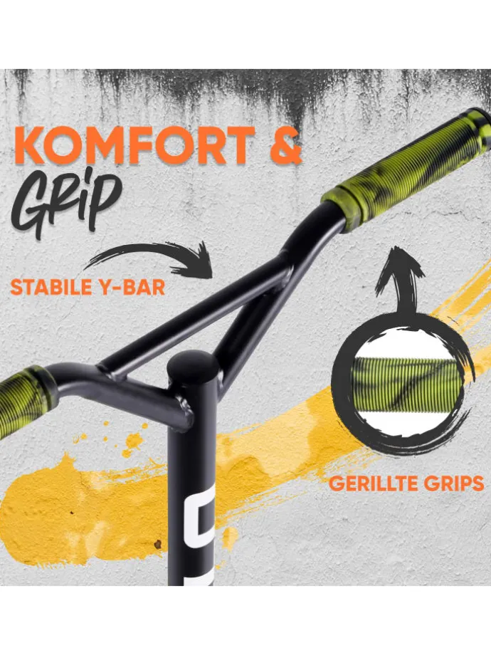 Stuntscooter Kinder " Gravity " in Green