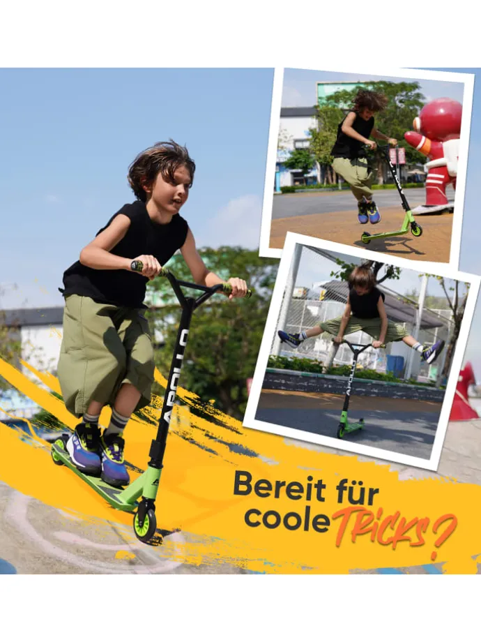Stuntscooter Kinder " Gravity " in Green