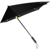 Sturm-Taschenschirm in Schwarz/ Gelb - (L)95 x (B)90 cm