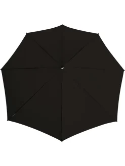Sturm-Taschenschirm in Schwarz/ Gelb - (L)95 x (B)90 cm