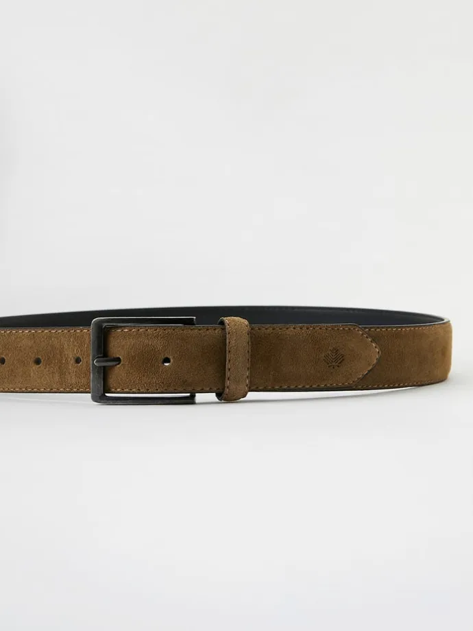 Suede Belt in MARRON / BRAUN