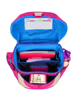 Sunny II Neon Safety Schulranzen-Set 4-teilig in pink glow