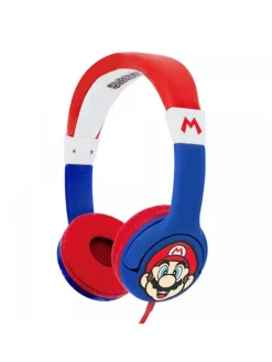 Super Mario kabelgebundene Kopfhörer für Kinder zwischen in Blau-Rot