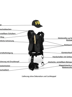 SWAT/POLICE/SECURITY Kostüm Karneval in FBI