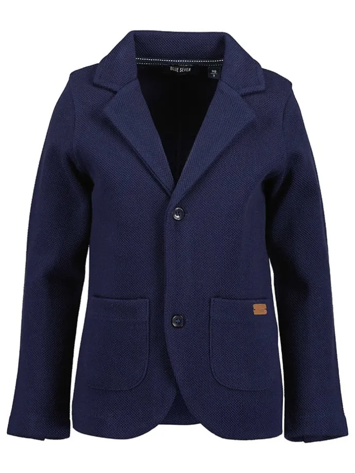 Sweat-Blazer in Dunkelblau