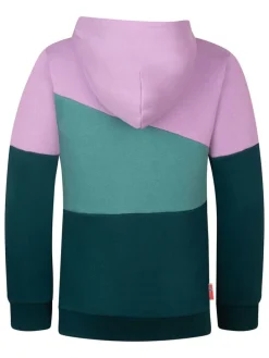 Sweatjacke "Alesund" in Türkis/ Dunkelgrün/ Lila
