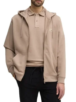 Sweatjacke in Beige