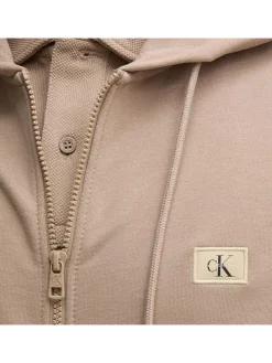 Sweatjacke in Beige