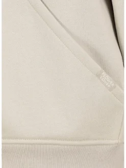 Sweatjacke in Creme