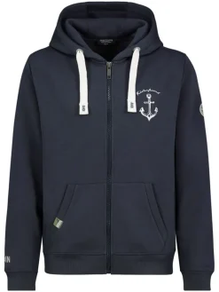 Sweatjacke in Dunkelblau