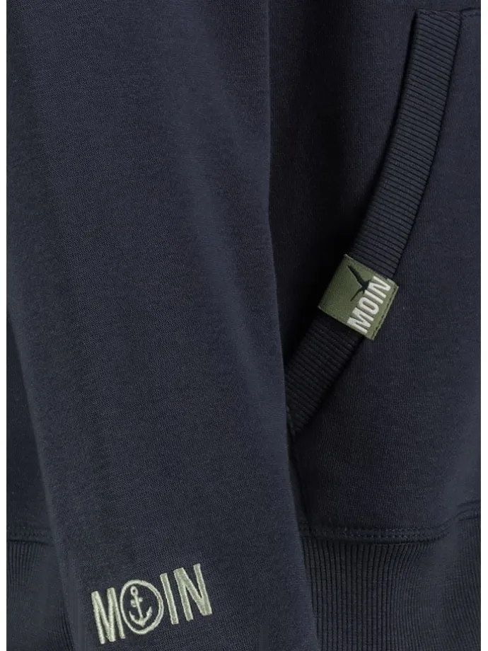 Sweatjacke in Dunkelblau