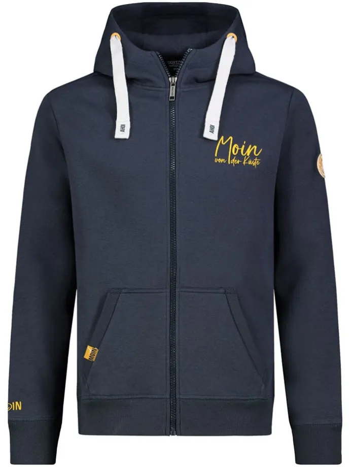 Sweatjacke in Dunkelblau