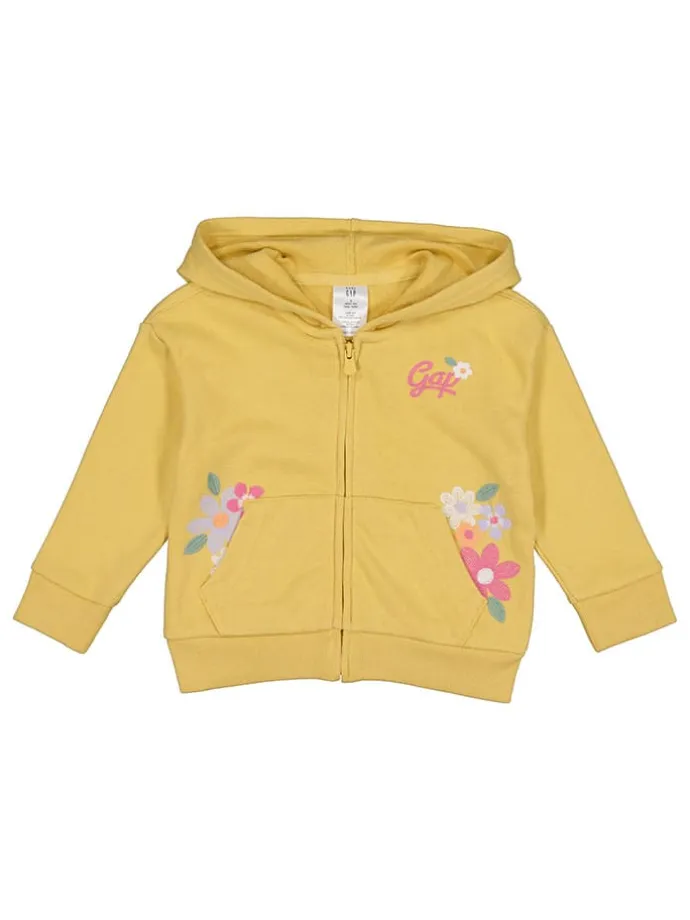 Sweatjacke in Gelb