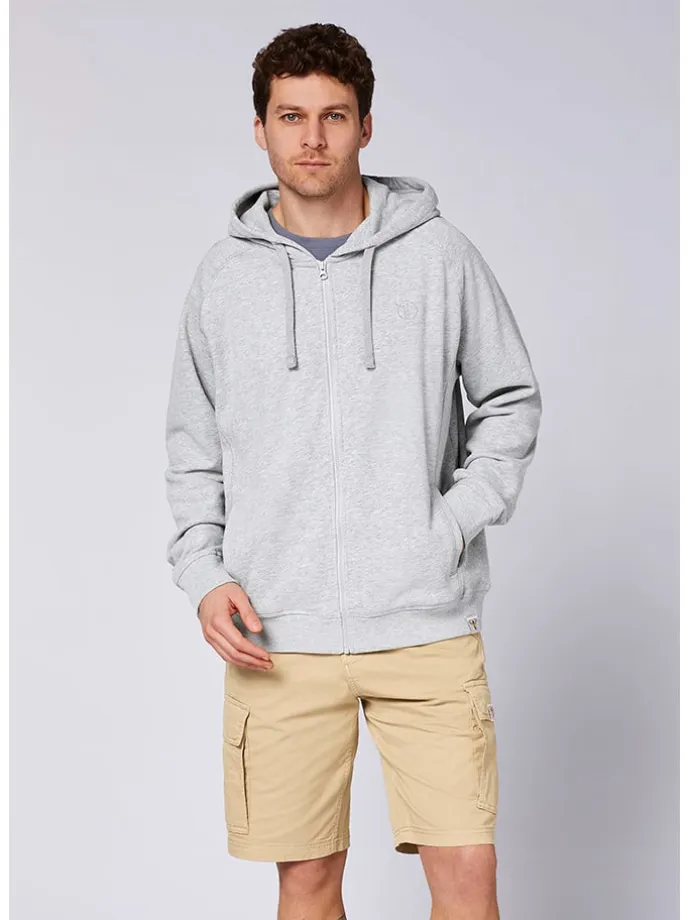 Sweatjacke in Grau