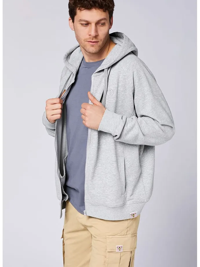 Sweatjacke in Grau