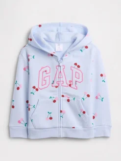 Sweatjacke in Hellblau