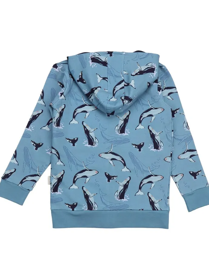 Sweatjacke in Hellblau