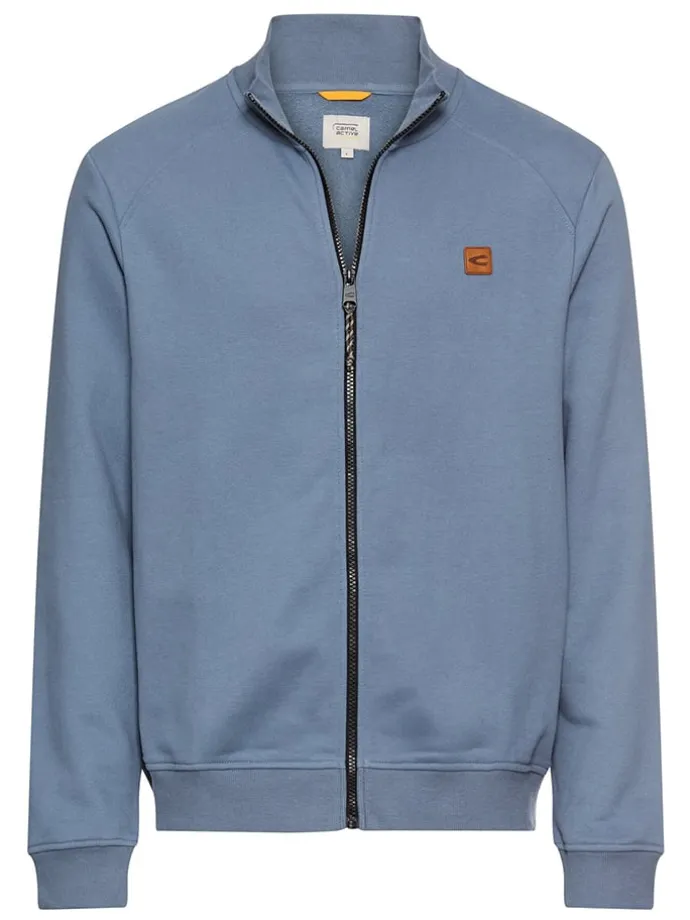 Sweatjacke in Hellblau