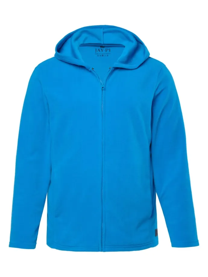Sweatjacke in mittelblau