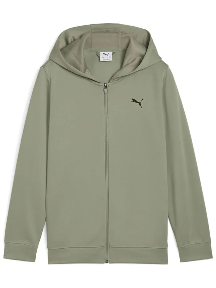 Sweatjacke in Oliv