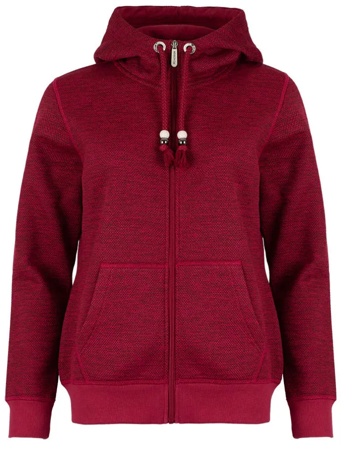 Sweatjacke in Rot
