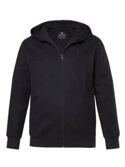 Sweatjacke in schwarz