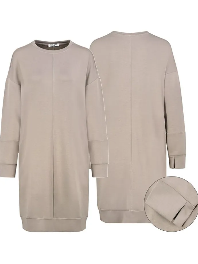 Sweatkleid in Beige