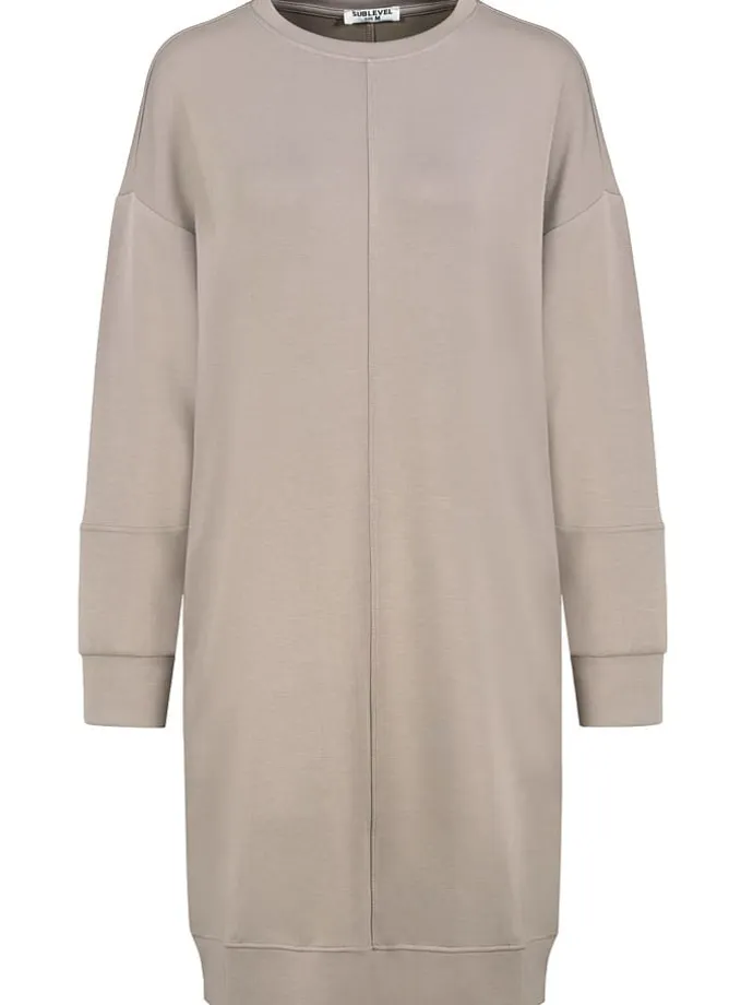 Sweatkleid in Beige