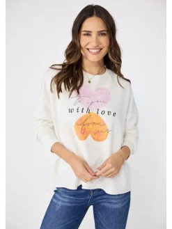 Sweatshirt "Cyrene" in Weiß