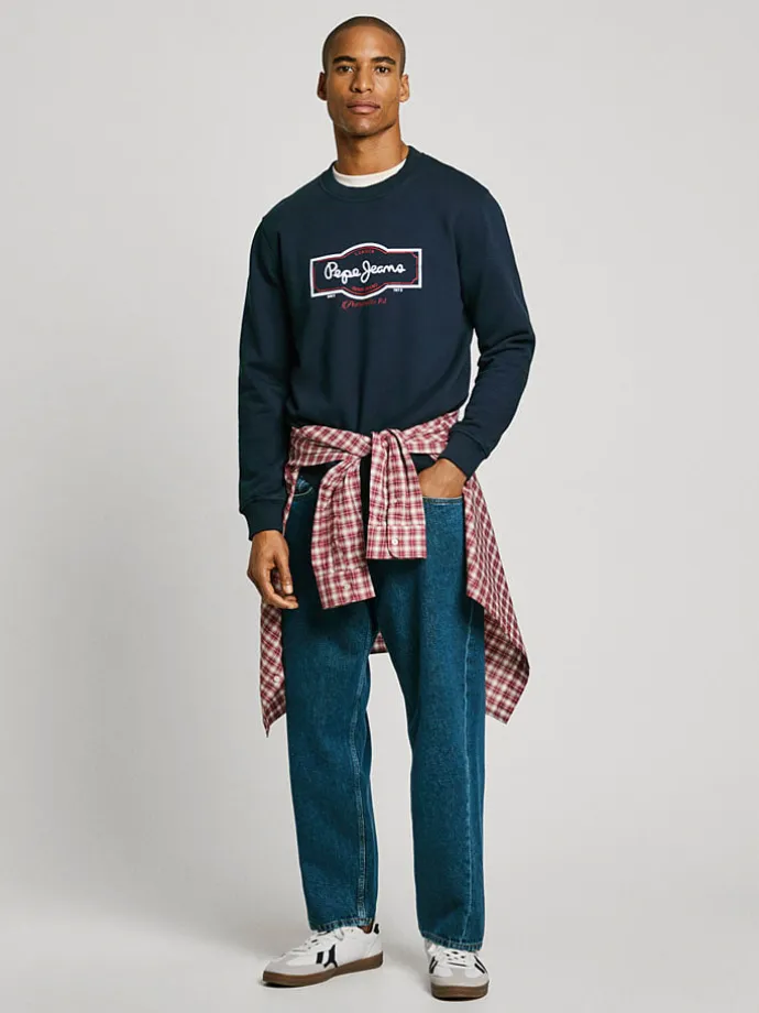 Sweatshirt "Daxton" in Dunkelblau