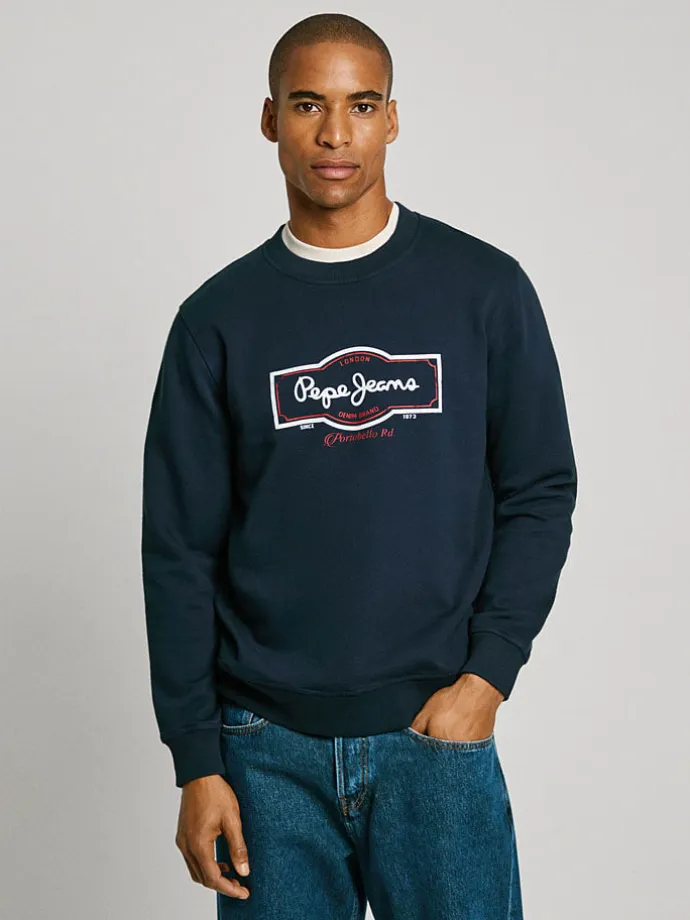 Sweatshirt "Daxton" in Dunkelblau