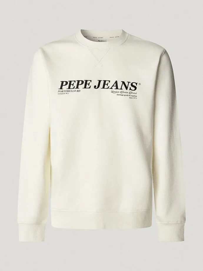 Sweatshirt "Dylan" in Creme