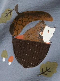 Sweatshirt "Fun" in Hellblau