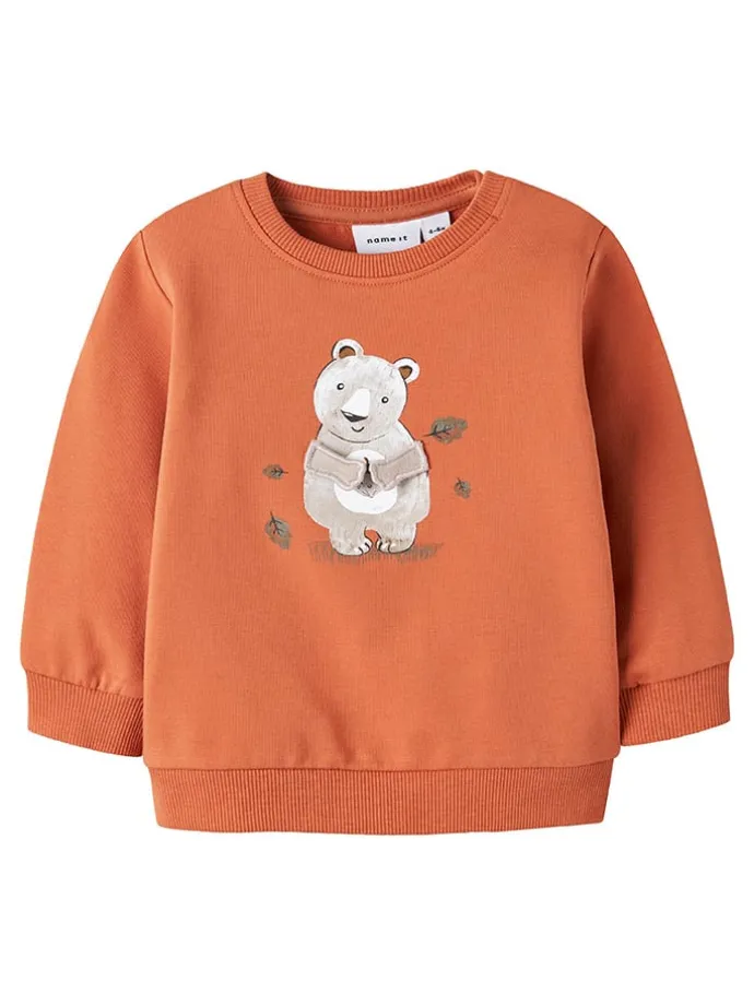 Sweatshirt "Fun" in Orange