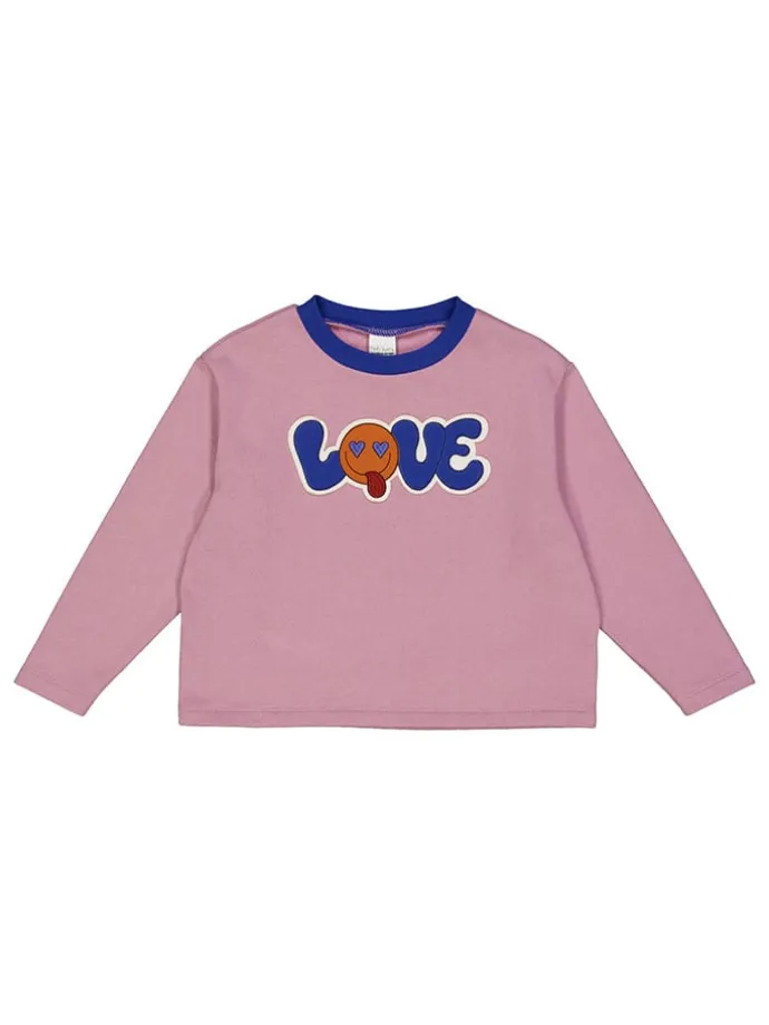Sweatshirt "Heart" in Rosa