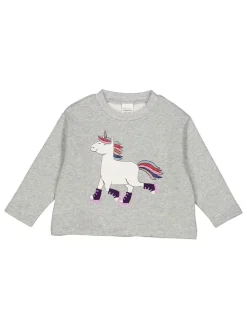 Sweatshirt "Hello unicorn" in Grau