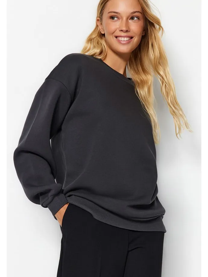 Sweatshirt in Anthrazit