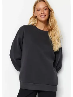 Sweatshirt in Anthrazit